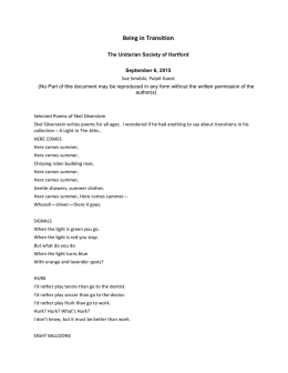 sermon090615 - Unitarian Society of Hartford