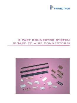 2 part connector system (board to wire connectors)