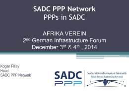 SADC PPP Network