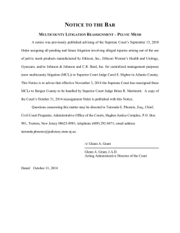 notice to the bar - New Jersey Courts