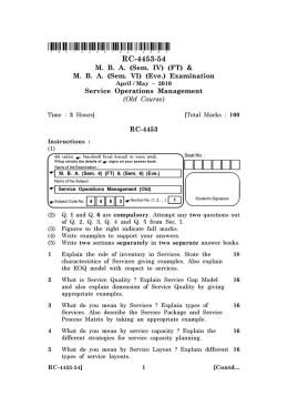 Semester IV - IndiaStudyChannel.com