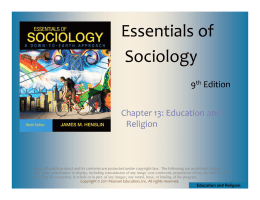 Essentials of Sociology - National Paralegal College