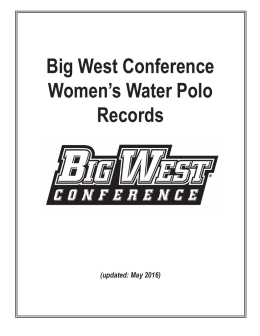 Record Book - Big West Conference