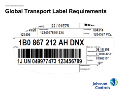 Global Transport Label