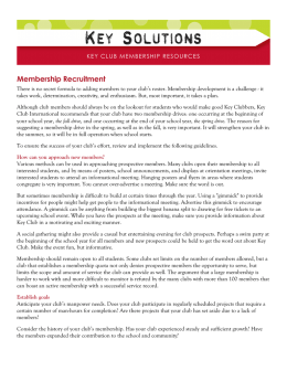 Membership Recruitment