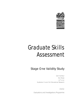 Graduate Skills Assessment