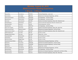 room assignments for the 2016 UVA Engineering Common Reading