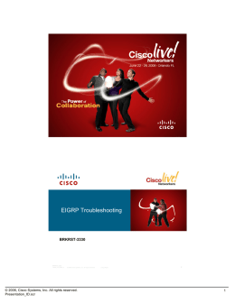 EIGRP Troubleshooting