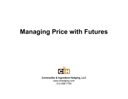 3-Managing Price with Futures