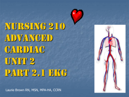 Cardiac 2.1 EKG slides