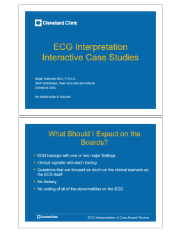 ECG Interpretation Interactive Case Studies