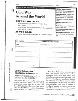 cold war around the world