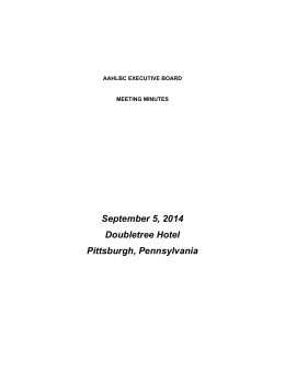 2014 AAHLBC Executive Board Minutes