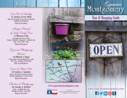 montgomery brochure - ExperienceMontgomery.com
