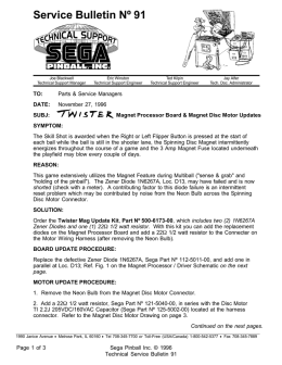 Service Bulletin Nº 91
