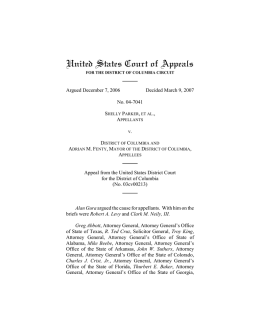 Parker v District of Columbia