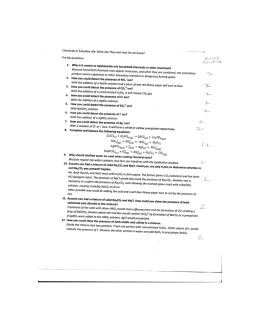 - Chemicals in`Eyeryday Life: What Are They and How Do we know?