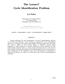 The Loran-C Cycle Identification Problem