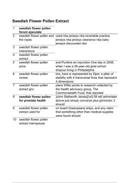 Swedish Flower Pollen Extract