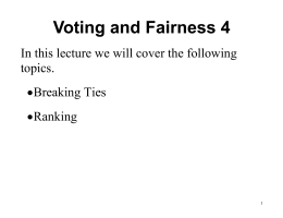 Voting Methods 4