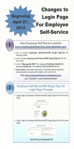 Employee Self Service Instructions