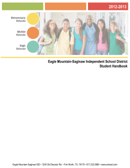 Student Handbook - Eagle Mountain