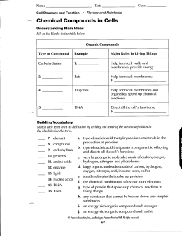 P. 67 Chemical Compounds in Cells