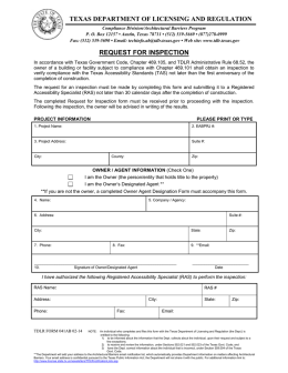texas department of licensing and regulation
