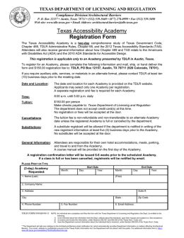 texas department of licensing and regulation