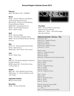 Calendar Events-Midweeks