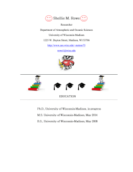 CV2 - UW-Madison Department of Atmospheric and Oceanic Sciences