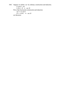 346√ Suppose we define nat by ordinary construction and induction