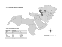 NORTH AFRICA SOUTHWEST ASIA BASE MAP
