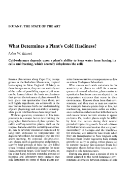 What Determines a Plant`s Cold Hardiness? -...What