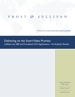Frost and Sullivan Icon Evaluation Whitepaper