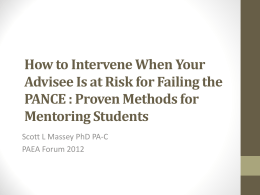 How to Intervene When Your Advisee Is at Risk for Failing the