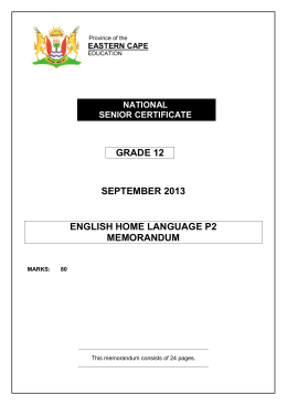 grade 12 september 2013 english home language