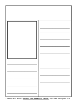 Missing Person Template