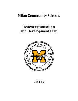 Teacher Evaluation Rubric