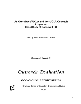 Outreach Evaluation - UCLA Graduate School of Education
