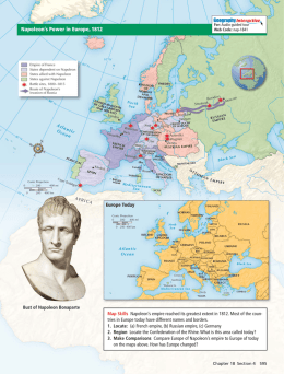 Napoleon`s Power in Europe, 1812