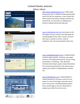 Coldwell Banker websites - ARC