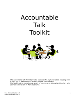 203 Accountable Talk Toolkit