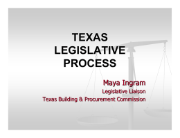 texas legislative process - Texas Comptroller of Public Accounts