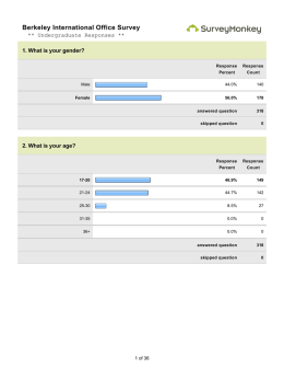 Berkeley International Office Survey