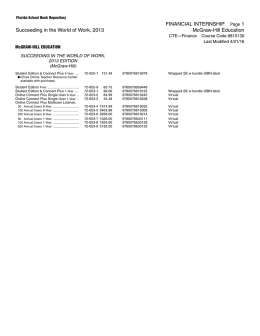 McGraw-Hill NA CTE 07 Succeeding In World of Work