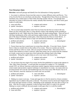 A Text Structure Quiz