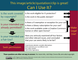 Can I Use It? - University of Minnesota Libraries