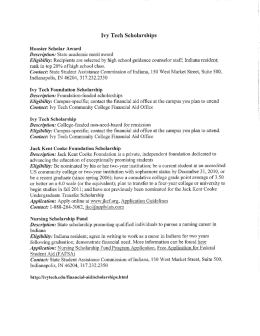 Ivy Tech Scholarships