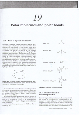 Polar molecules and polar bonds